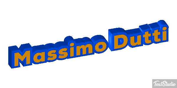 Massimo Dutti Text effect