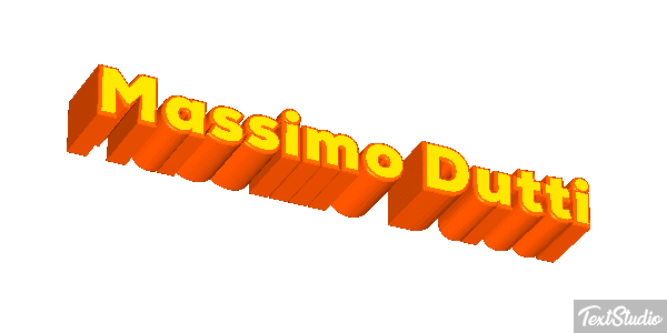 Massimo Dutti Text effect
