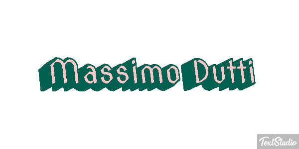 Massimo Dutti Text effect