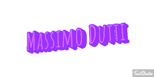 Massimo Dutti Text effect