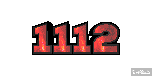 1112 Text effect