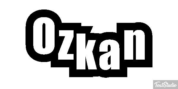 Özkan Efecto de texto