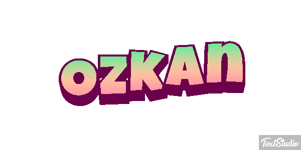 Özkan Efecto de texto