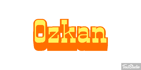 Özkan Efecto de texto