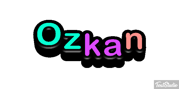 Özkan Efecto de texto