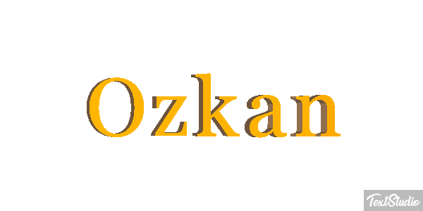 Özkan Efecto de texto