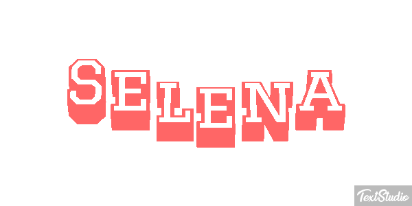 Selena Effet de texte