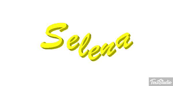 Selena Effet de texte