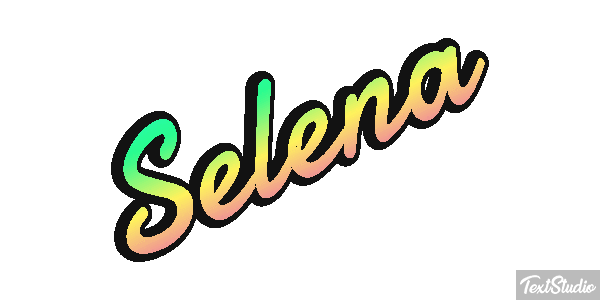 Selena Effet de texte