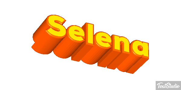 Selena Effet de texte