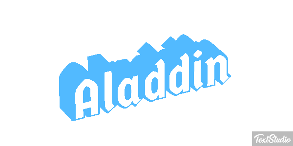Aladdin Efekt tekstowy