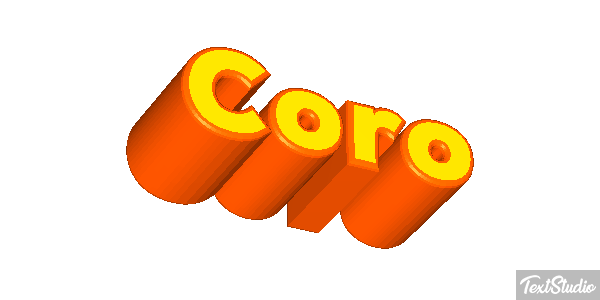 Coro Efekt tekstowy