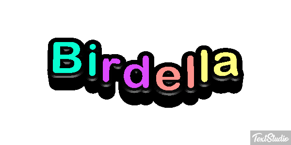 Birdella Text effect