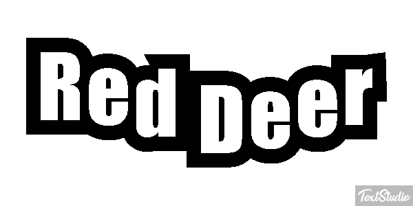 Red Deer Effet de texte