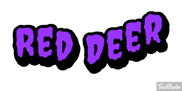 Red Deer Effet de texte