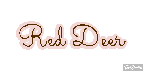 Red Deer Effet de texte
