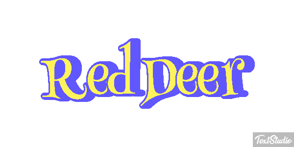 Red Deer Effet de texte