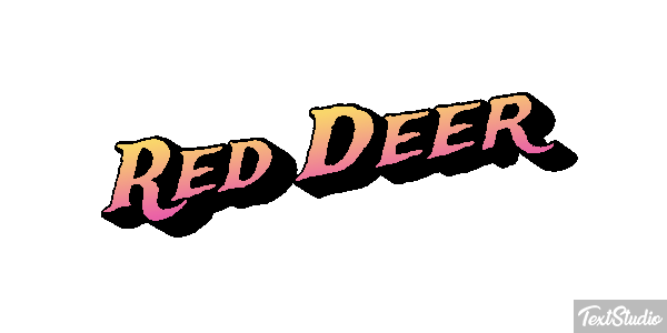 Red Deer Effet de texte