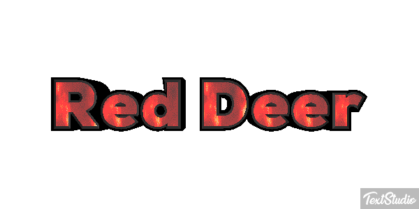 Red Deer Effet de texte