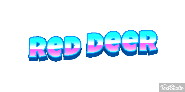 Red Deer Effet de texte