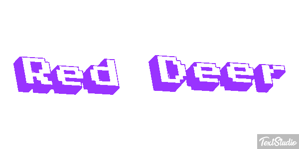 Red Deer Effet de texte