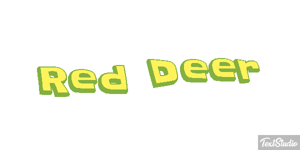 Red Deer Effet de texte