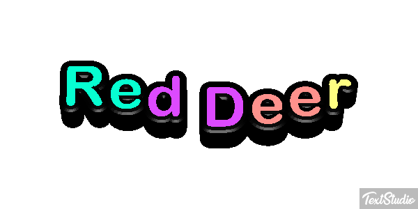 Red Deer Effet de texte