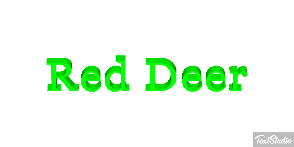 Red Deer Effet de texte