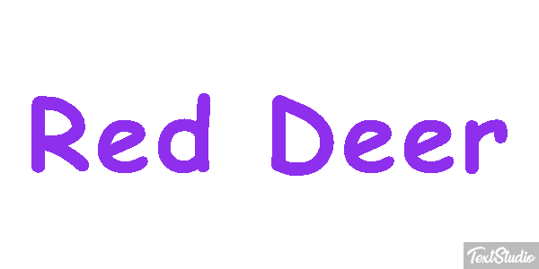 Red Deer Effet de texte