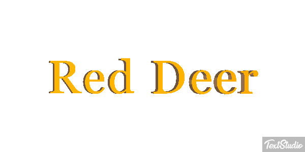Red Deer Effet de texte
