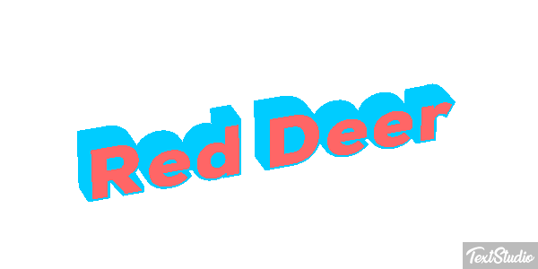 Red Deer Effet de texte