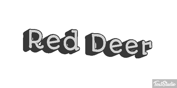 Red Deer Effet de texte