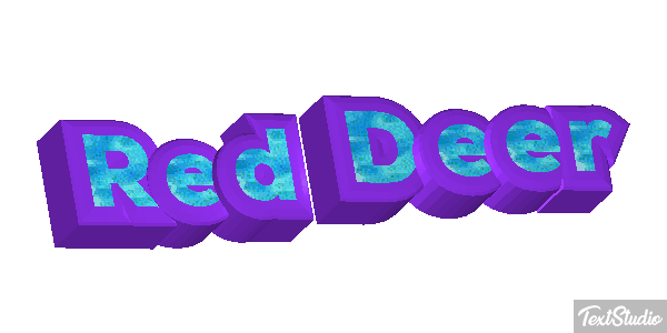 Red Deer Effet de texte