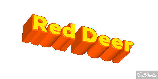 Red Deer Effet de texte