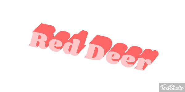 Red Deer Effet de texte