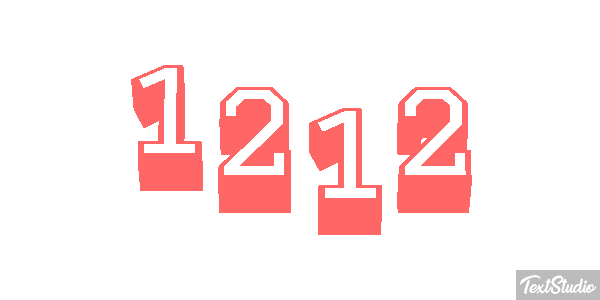 1212 Efecto de texto