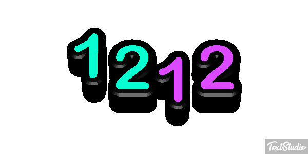 1212 Efecto de texto