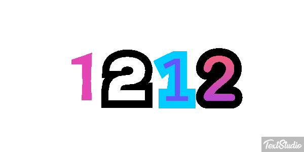 1212 Efecto de texto