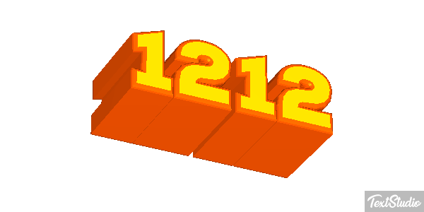 1212 Efecto de texto