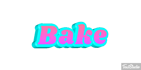 Bake Texteffekt