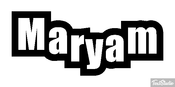 Maryam Text effect