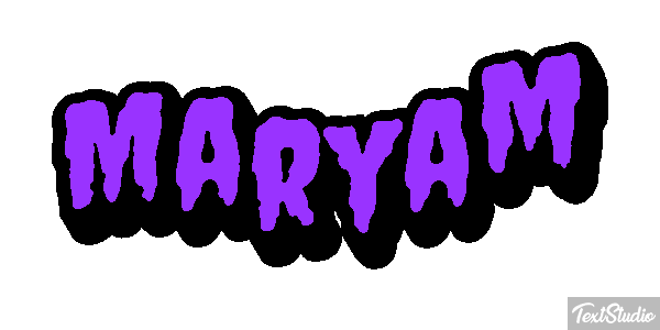 Maryam Text effect