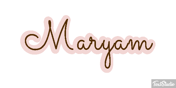 Maryam Text effect