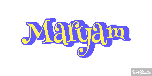 Maryam Text effect