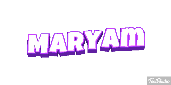 Maryam Text effect