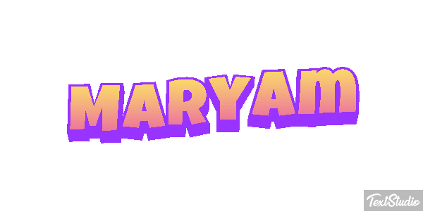 Maryam Text effect