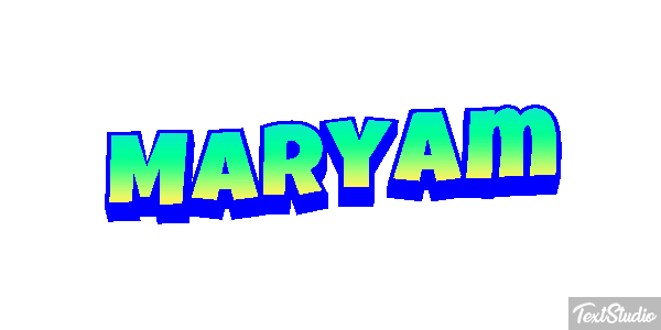 Maryam Text effect