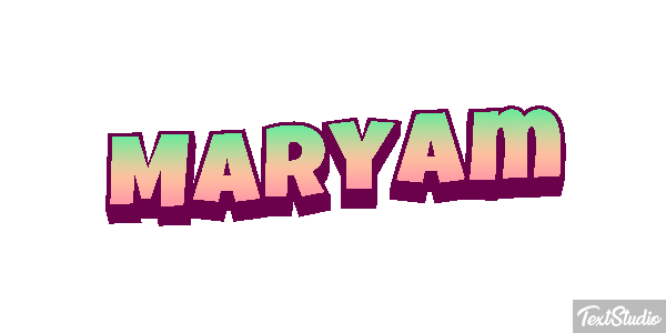 Maryam Text effect