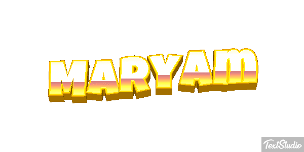 Maryam Text effect