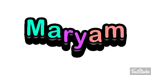Maryam Text effect